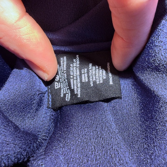 Theory Navy Pleated Ankle Skirt Size 10 - Picture 4 of 4